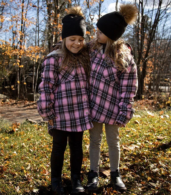 Girl s Flannel Hoodies FlannelGo