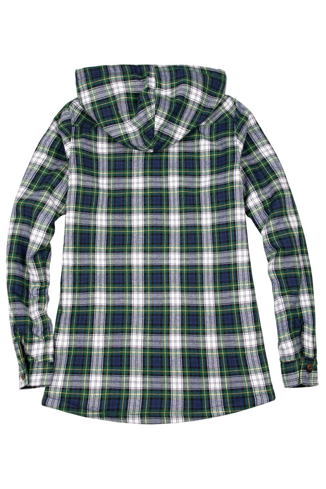 Women's Sherpa Lined Flannel Hoodie – Winter Clearance