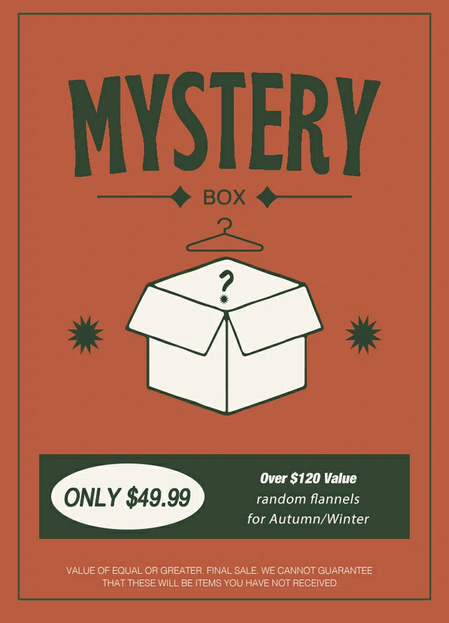 Men's Flannel Mystery Box – 3 Random Surprise Styles