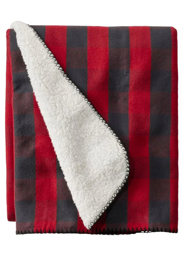 Flannel Sherpa Throw