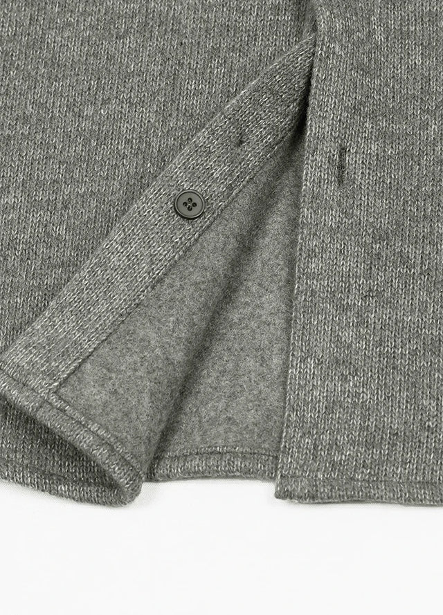 Men's Utility Chunky Knit Fleece lined Shirt Jacket