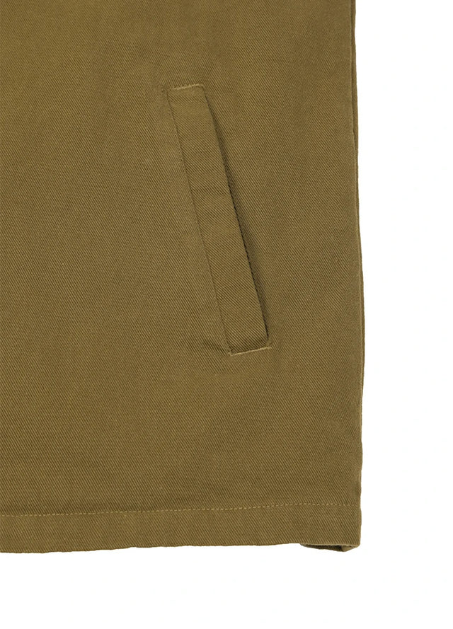 Herren-Hemdjacke aus schwerer gewaschener Baumwolle mit Flanellfutter