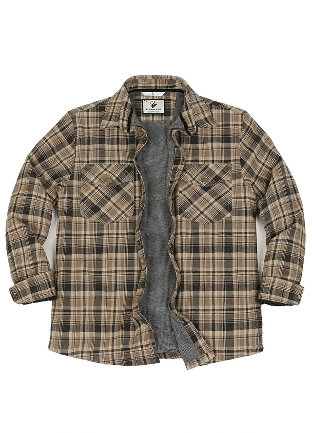 Men's Thermal Lined Flannel Shirt Jacket