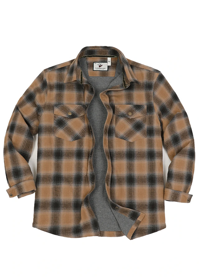Men's Thermal Lined Flannel Shirt Jacket