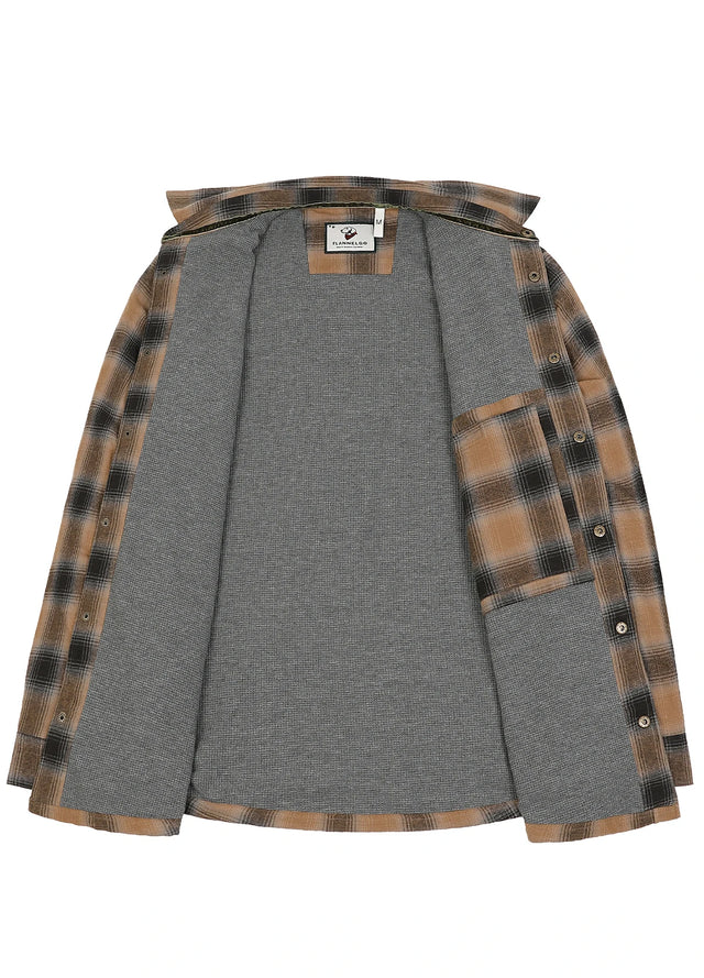 Men's Thermal Lined Flannel Shirt Jacket