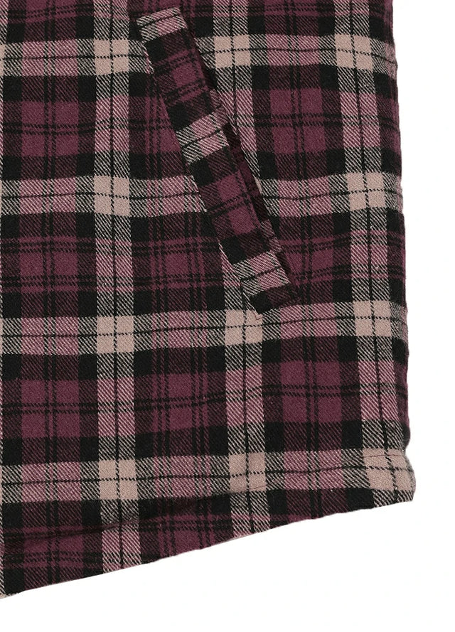 Men's Insulated Snap Front Quilted Flannel Shirt Jacket