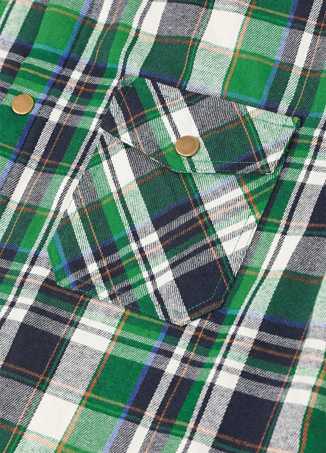Men's Snap Front Flannel Shirt Jacket, Sherpa-Lined Plaid Shacket