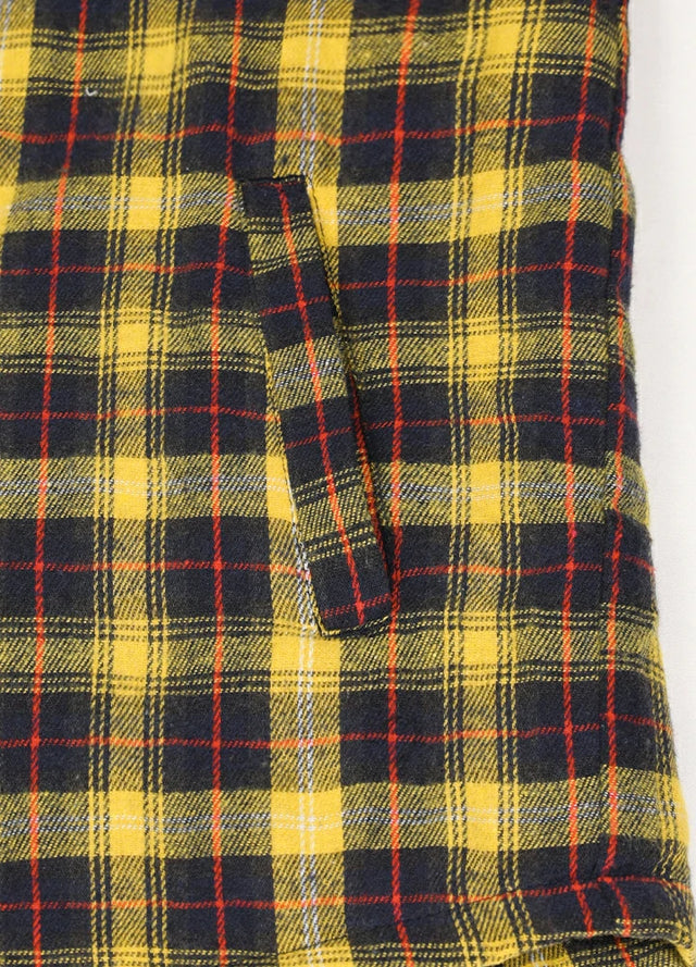 Men's Hooded Flannel Shirt Jacket,Snap Front,Sherpa-Lined Plaid