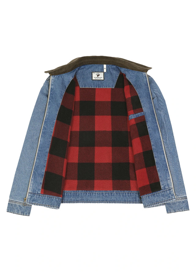 Women's Denim Detroit Jacket, Fleece Lined