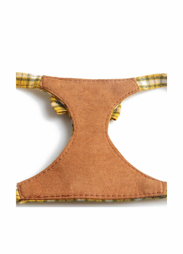 Dog‘s Bow-Knot Plaid Harness Leash Set