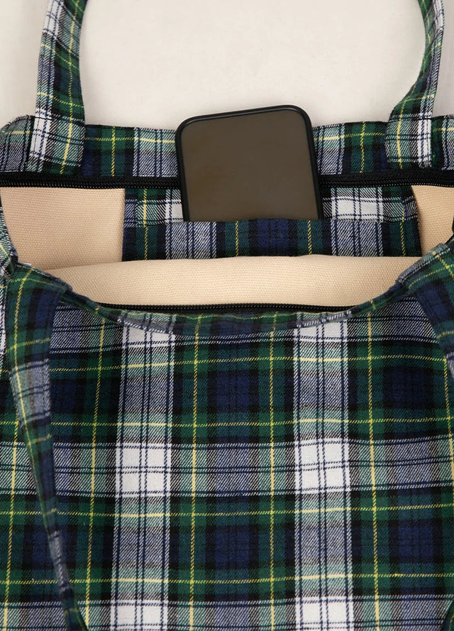 Classic Plaid Tote Bag