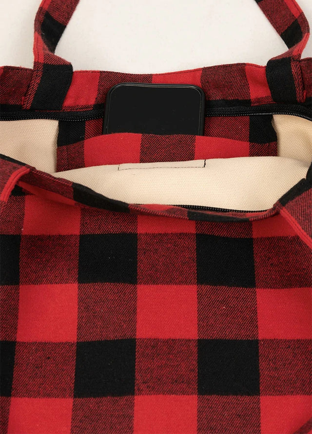 Classic Plaid Tote Bag