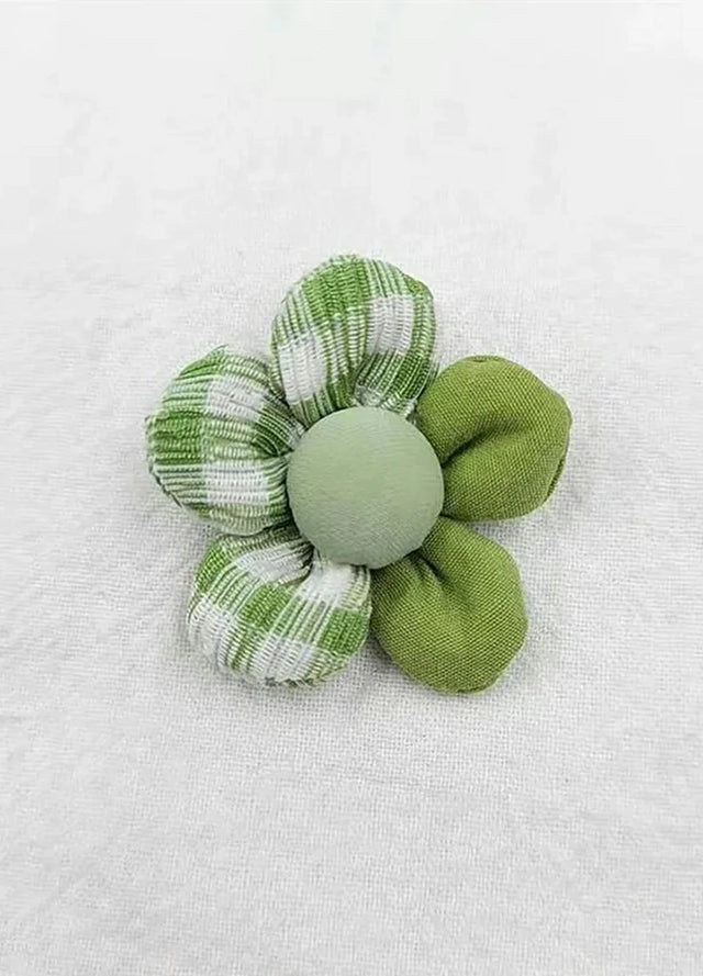 Patchwork Plaid Brooch Pin