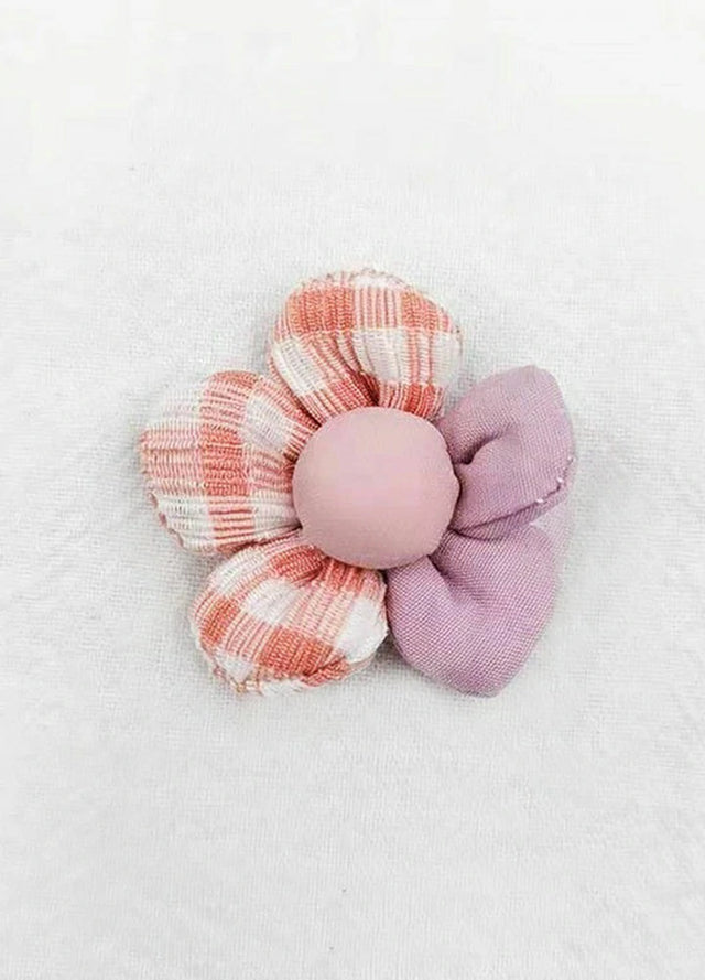 Patchwork Plaid Brooch Pin