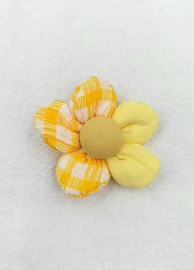 Patchwork Plaid Brooch Pin