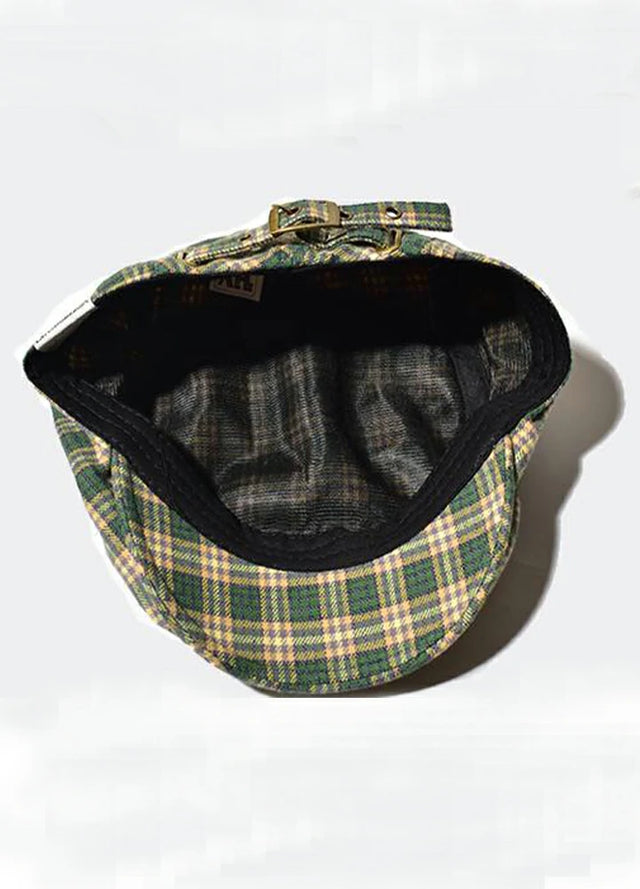 Women's Vintage Plaid Flat Cap