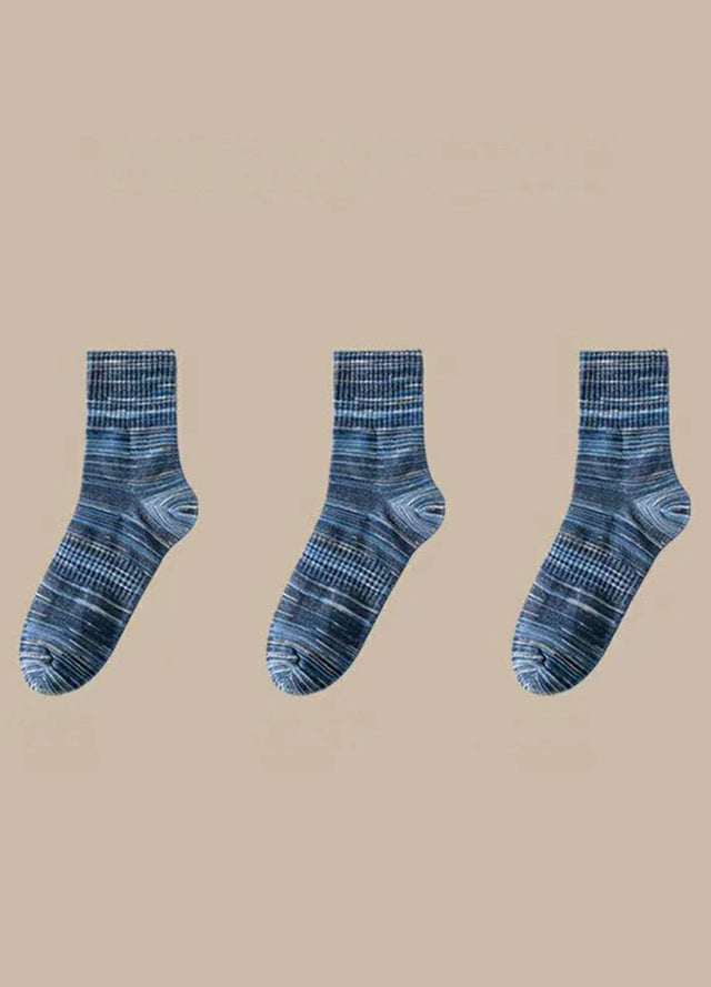 3 Pairs of Men's Vintage Crew Socks