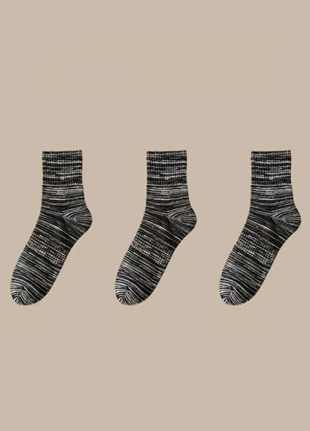 3 Pairs of Men's Vintage Crew Socks