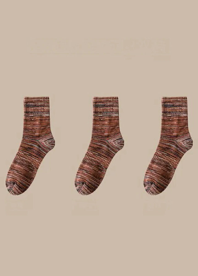 3 Pairs of Men's Vintage Crew Socks