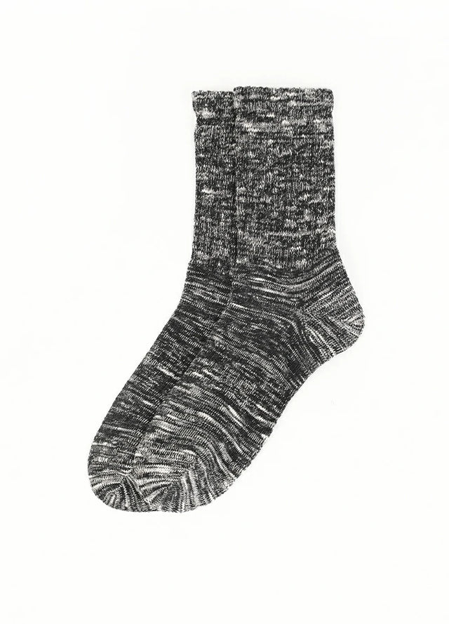 Men's Vintage Slub Cotton Textured Crew Socks
