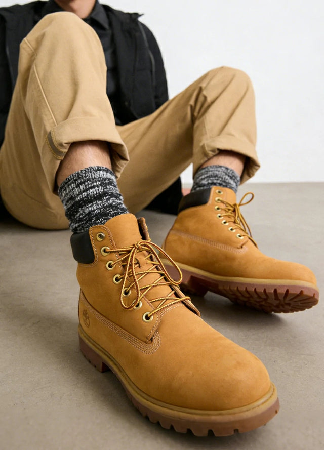 Men's Wool Blend Marled Boot Socks