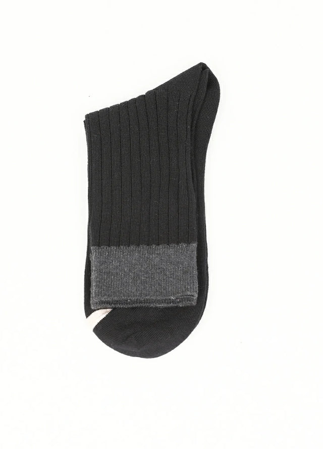 Men's Casual Double-Cylinder Ribbed Crew Socks