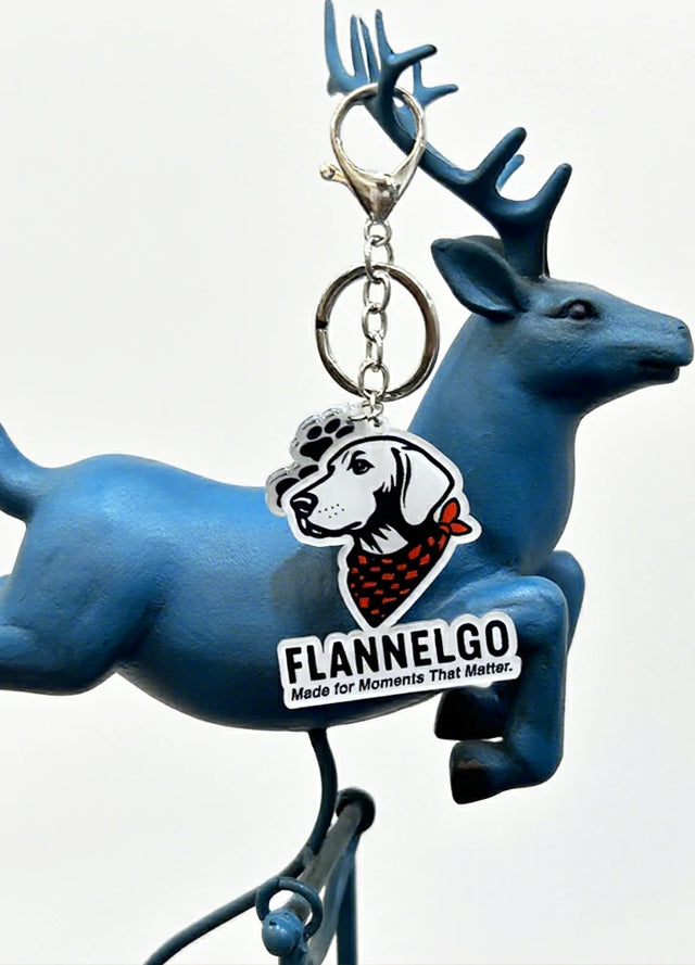 FlannelGo Dog Keychain