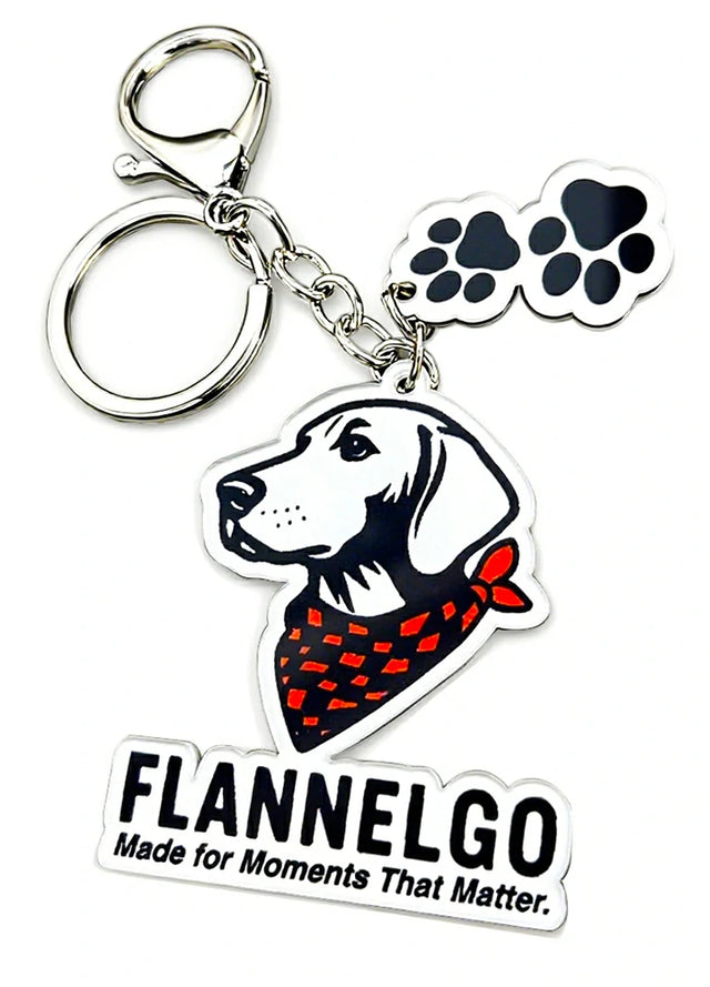 FlannelGo Dog Keychain