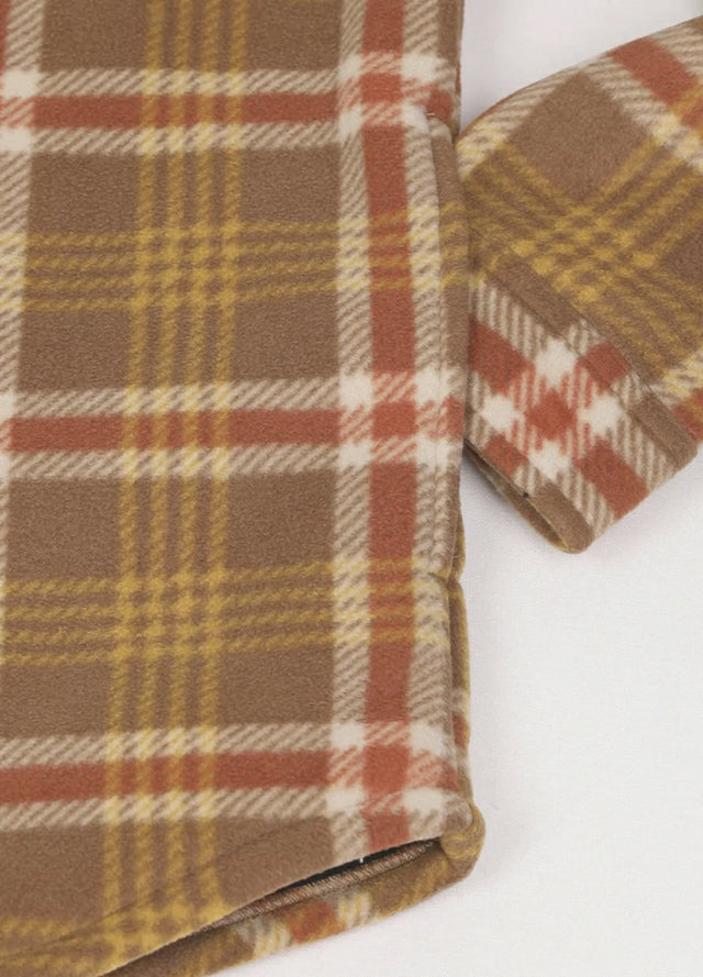 Men's Fleece Lined Plaid Shirt Jacket, Button Down