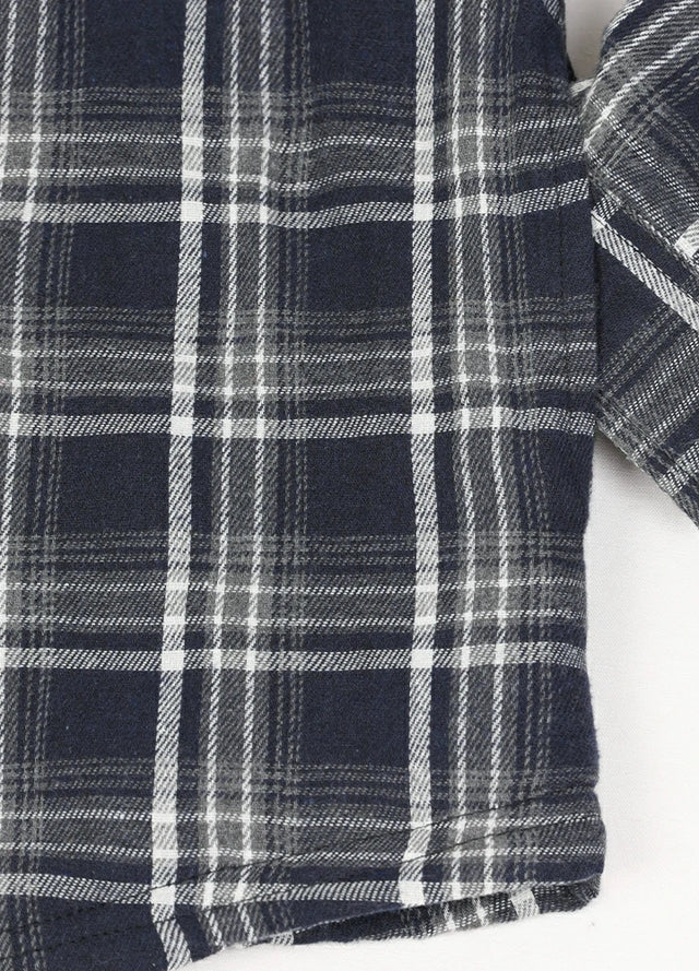 Men's Sherpa Lined Warm Flannel Plaid Hoodie Jacket