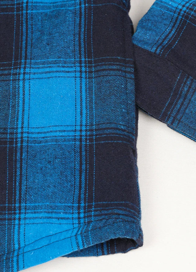 Men's Sherpa Lined Warm Flannel Plaid Hoodie Jacket