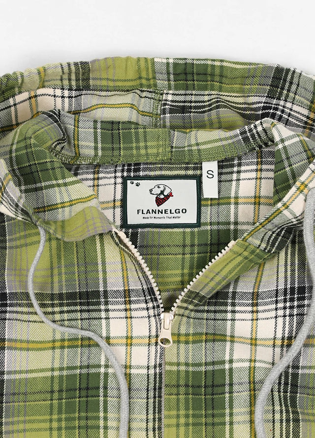 Women's Flower Whisperer Midweight Flannel Hooded Shirt