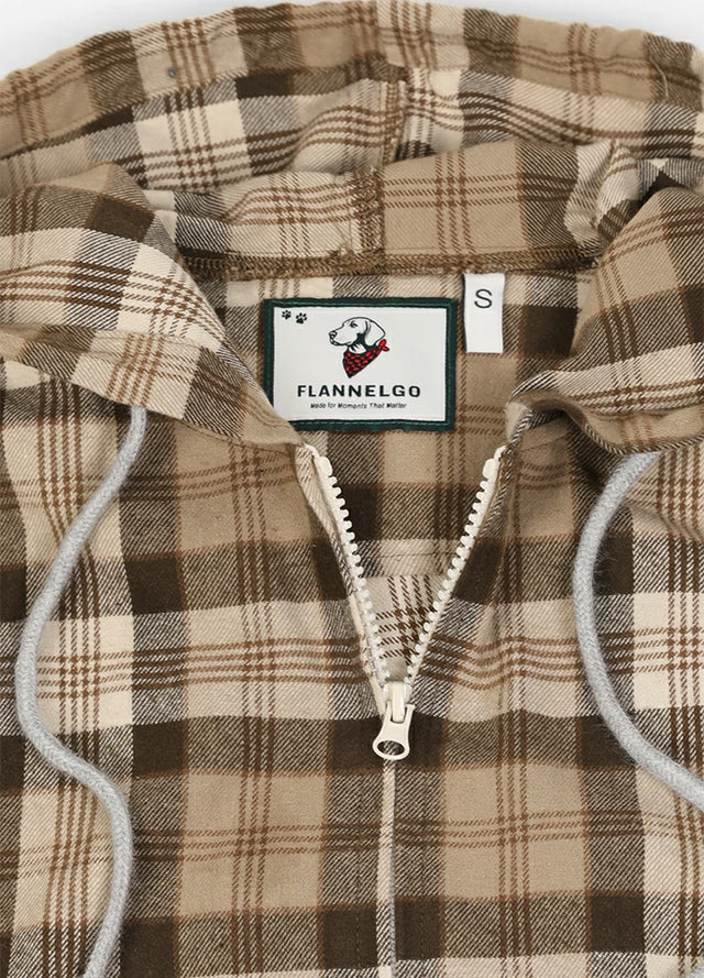 Women's Flower Whisperer Midweight Flannel Hooded Shirt