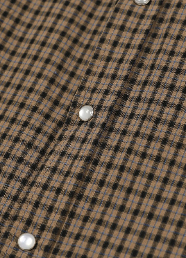 Men's Snap button Short-Sleeve Western shirt