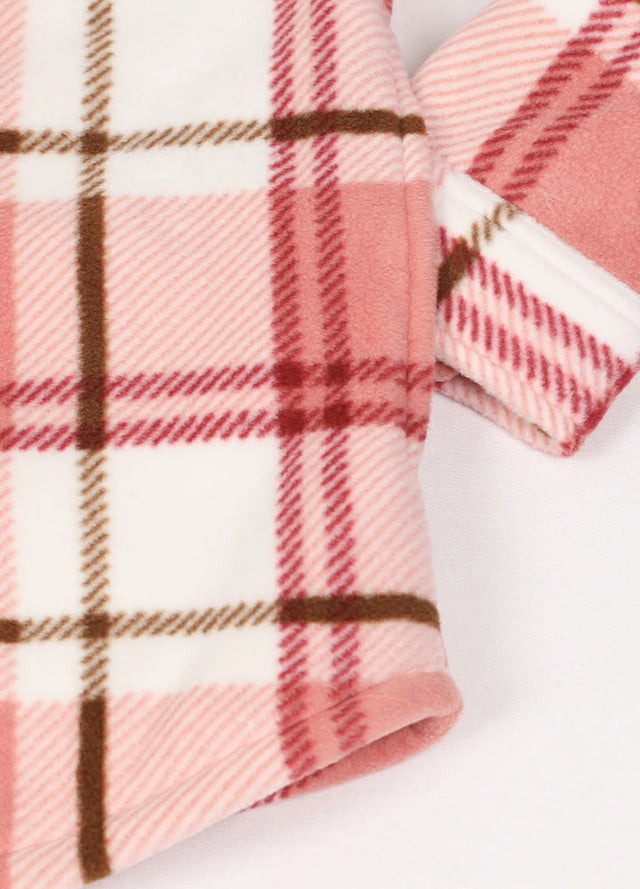 Women's Sherpa Lined Throughout Button Up Plaid Jacket