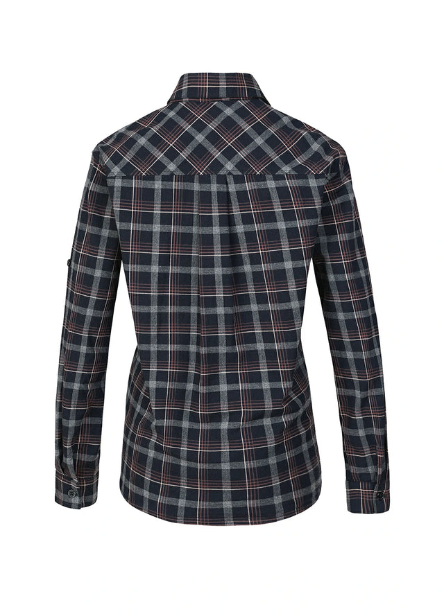 Women's Soft Flannel Shirt, Roll Up Sleeve