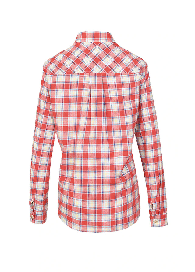 Women's Soft Flannel Shirt, Roll Up Sleeve