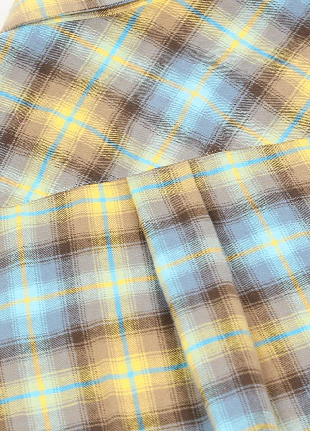 Zacht flanellen damesoverhemd met opgerolde mouwen