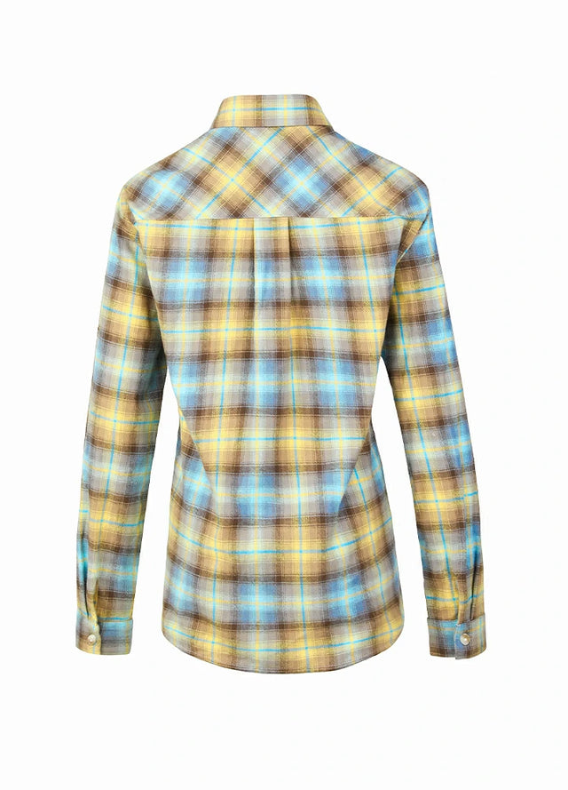 Women's Soft Flannel Shirt, Roll Up Sleeve