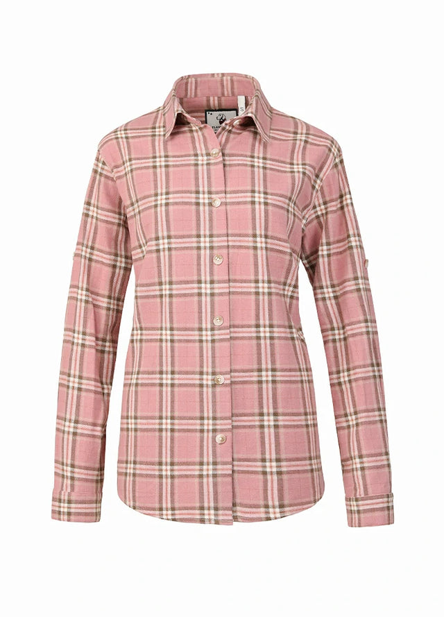 Women's Soft Flannel Shirt, Roll Up Sleeve