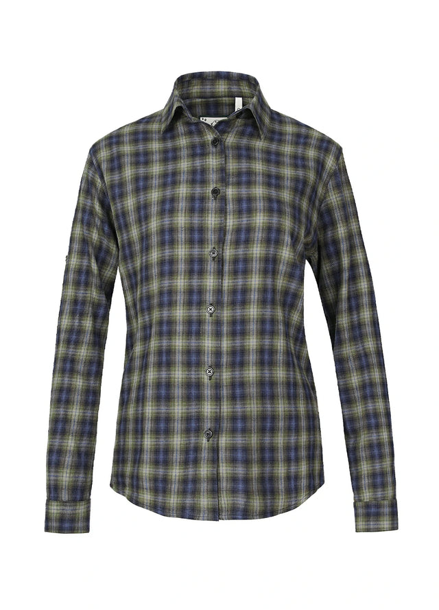 Women's Soft Flannel Shirt, Roll Up Sleeve