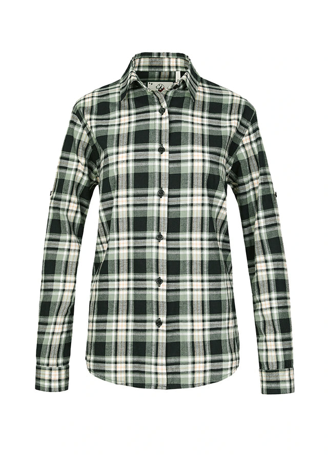 Women's Soft Flannel Shirt, Roll Up Sleeve