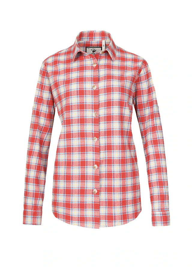 Women's Soft Flannel Shirt, Roll Up Sleeve
