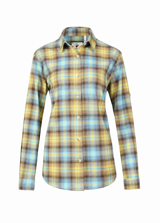 Women's Soft Flannel Shirt, Roll Up Sleeve
