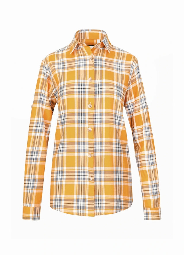 Women's Soft Flannel Shirt, Roll Up Sleeve