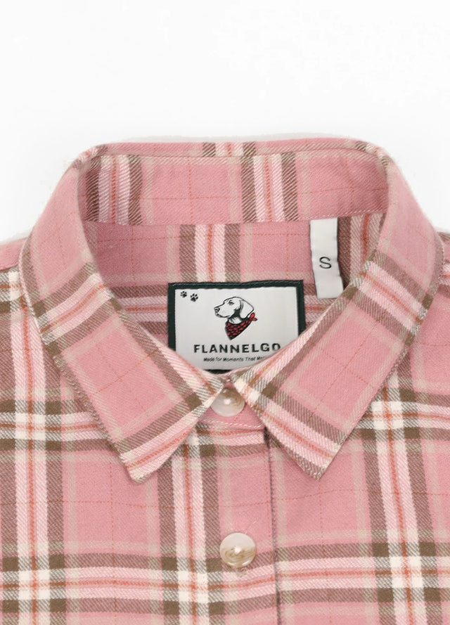 Women's Soft Flannel Shirt, Roll Up Sleeve