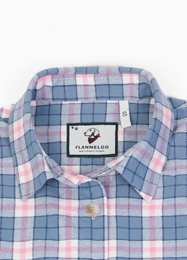 Women's Soft Flannel Shirt, Roll Up Sleeve