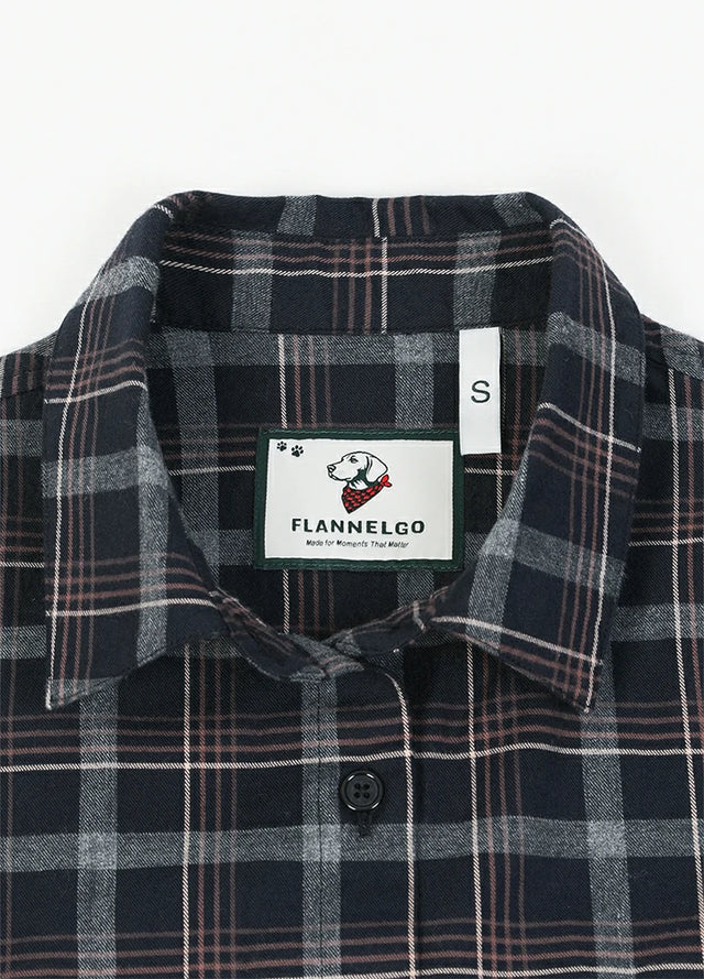 Women's Soft Flannel Shirt, Roll Up Sleeve