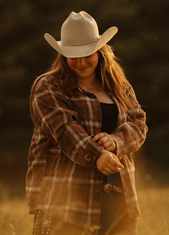 Women's Soft Flannel Shirt, Roll Up Sleeve