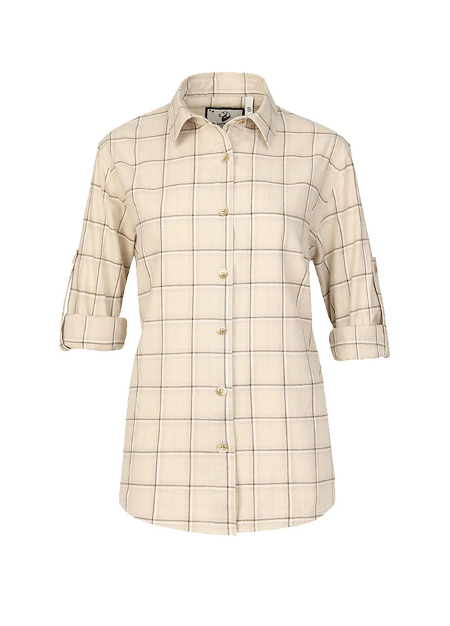 Women's Soft Flannel Shirt, Roll Up Sleeve
